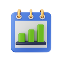 پیش‌نمایش فایل bar-graph-calendar-6746472 از پک تقویم