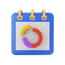 پیش‌نمایش فایل donut-chart-calendar-6746467 از پک تقویم