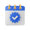 پیش‌نمایش فایل approved-calendar-6746289 از پک تقویم