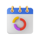 پیش‌نمایش فایل donut-chart-calendar-6746295 از پک تقویم