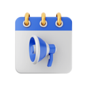 پیش‌نمایش فایل megaphone-calendar-6746297 از پک تقویم