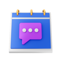 پیش‌نمایش فایل chat-calendar-6741707 از پک تقویم