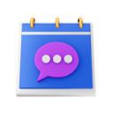 پیش‌نمایش فایل chat-calendar-6741724 از پک تقویم