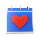 پیش‌نمایش فایل heart-calendar-6741715 از پک تقویم