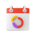 پیش‌نمایش فایل donut-chart-calendar-6673850 از پک تقویم