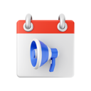 پیش‌نمایش فایل megaphone-calendar-6673851 از پک تقویم