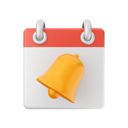 پیش‌نمایش فایل notification-bell-calendar-6673854 از پک تقویم
