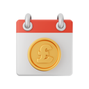 پیش‌نمایش فایل pound-calendar-6673820 از پک تقویم