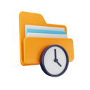 پیش‌نمایش فایل clock-folder-6842623 از پک فایل‌ها پوشه