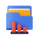 پیش‌نمایش فایل bar-graph-folder-6842075 از پک آبی پوشه، رنگی