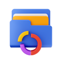 پیش‌نمایش فایل circle-chart-folder-6842095 از پک آبی پوشه، رنگی