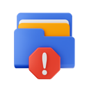 پیش‌نمایش فایل folder-warning-6842096 از پک آبی پوشه، رنگی