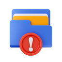 پیش‌نمایش فایل folder-warning-6842107 از پک آبی پوشه، رنگی