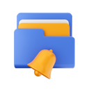 پیش‌نمایش فایل notification-bell-folder-6842077 از پک آبی پوشه، رنگی