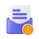 پیش‌نمایش فایل mail-clock-6985938 از پک ایمیل