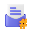 پیش‌نمایش فایل mail-hashtag-6985960 از پک ایمیل