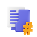 پیش‌نمایش فایل folder-hashtag-7014988 از پک پوشه