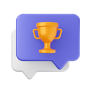 پیش‌نمایش فایل chat-reward-trophy-7084540 از پک حباب گفت‌وگو