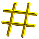 پیش‌نمایش فایل hash-sign-11989338 از پک اعداد و نمادها
