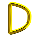 پیش‌نمایش فایل letter-d-11989348 از پک اعداد و نمادها