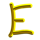 پیش‌نمایش فایل letter-e-11989359 از پک اعداد و نمادها