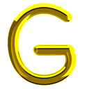 پیش‌نمایش فایل letter-g-11989357 از پک اعداد و نمادها