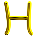 پیش‌نمایش فایل letter-h-11989356 از پک اعداد و نمادها