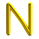 پیش‌نمایش فایل letter-n-11989350 از پک اعداد و نمادها