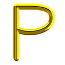 پیش‌نمایش فایل letter-p-11989366 از پک اعداد و نمادها