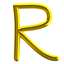 پیش‌نمایش فایل letter-r-11989369 از پک اعداد و نمادها