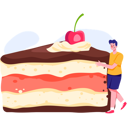 پیش‌نمایش فایل boy-craving-for-cake-desert-11219842 از پک فعالیت‌های کسب‌وکار تحویل غذا