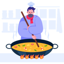 پیش‌نمایش فایل chef-cooking-food-in-huge-bowl-11219860 از پک فعالیت‌های کسب‌وکار تحویل غذا