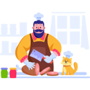 پیش‌نمایش فایل chef-cooking-meat-11219854 از پک فعالیت‌های کسب‌وکار تحویل غذا