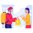 پیش‌نمایش فایل delivery-executive-handling-order-to-customer-11219859 از پک فعالیت‌های کسب‌وکار تحویل غذا