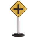 پیش‌نمایش فایل cross-road-sign-13046884 از پک علامت راهنمایی و رانندگی