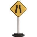پیش‌نمایش فایل narrow-road-sign-13156033 از پک علامت راهنمایی و رانندگی
