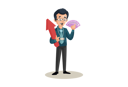 پیش‌نمایش فایل banker-holding-money-and-arrow-in-hands-in-business-growth-concept-2704286 از پک بانکدار