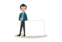 پیش‌نمایش فایل banker-is-holding-a-empty-whiteboard-2704297 از پک بانکدار