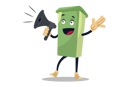 پیش‌نمایش فایل dustbin-is-announcing-with-the-megaphone-2704977 از پک سطل زباله