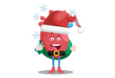 پیش‌نمایش فایل heart-character-is-wearing-a-santa-hat-2705027 از پک قلب