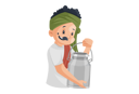 پیش‌نمایش فایل milkman-holding-milk-container-2705098 از پک شیرفروش