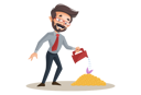 پیش‌نمایش فایل financial-advisor-is-giving-water-to-the-money-plant-2705117 از پک غول کسب‌وکار