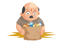 پیش‌نمایش فایل shopkeeper-holding-grocery-products-in-hand-2705140 از پک فروشنده