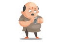 پیش‌نمایش فایل shopkeeper-is-holding-calculator-2705136 از پک فروشنده
