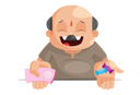 پیش‌نمایش فایل shopkeeper-showing-money-and-toffee-in-hand-2705143 از پک فروشنده