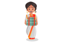 پیش‌نمایش فایل bengali-woman-holding-gifts-in-her-hand-2773497 از پک زن بنگالی