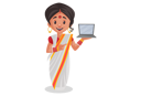 پیش‌نمایش فایل bengali-woman-holding-laptop-in-her-hand-2773501 از پک زن بنگالی