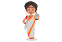 پیش‌نمایش فایل bengali-woman-holding-mobile-in-her-hand-2773508 از پک زن بنگالی