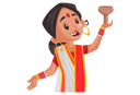 پیش‌نمایش فایل indian-woman-holding-lamp-2773495 از پک زن بنگالی