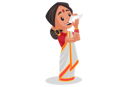 پیش‌نمایش فایل indian-woman-is-blowing-conch-shell-2773504 از پک زن بنگالی